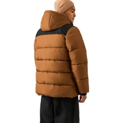 Reebok Parka Puffer Hombre Chaquetón RBO14970-Madera