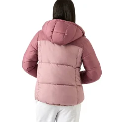 Reebok Puffer Mujer Reversible Chaquetón RBO21030-Rosa polvoriento