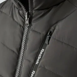 Reebok Puffer Vest 2-in-1 Hombre Reversible Chaleco RBO15720-Carbón vegetal