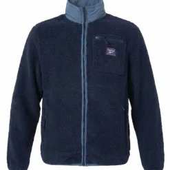 Reebok Sherpa Jacket Hombre Chaqueta de forro polar RBO15220-Vector-Marino
