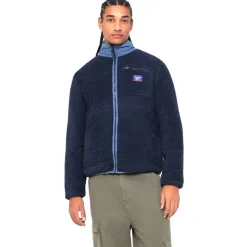 Reebok Sherpa Jacket Hombre Chaqueta de forro polar RBO15220-Vector-Marino