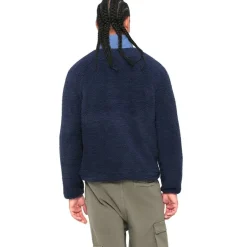 Reebok Sherpa Jacket Hombre Chaqueta de forro polar RBO15220-Vector-Marino