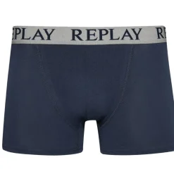 REPLAY Boxer Style Cuff Logo Hombre Calzoncillos bóxer Pack de 2 I101143-N145