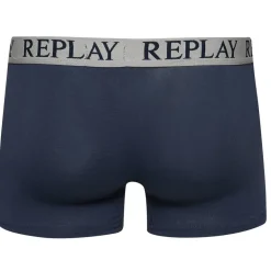 REPLAY Boxer Style Cuff Logo Hombre Calzoncillos bóxer Pack de 2 I101143-N145