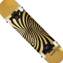 Rocket Twisted Foil Gold 7,50" Skateboard RKT-COM-1555