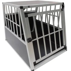 SPOCADO "Villa" Caja de transporte para perros 91 x 69 x 65 cm negro/gris