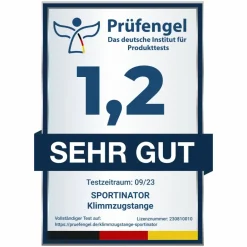 SPORTINATOR Barra de dominadas para marco de puerta 60 - 102 cm rojo vino