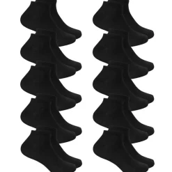 SPORTINATOR Calcetines cortos 10 pares negro