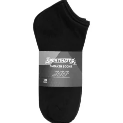 SPORTINATOR Calcetines cortos 10 pares negro