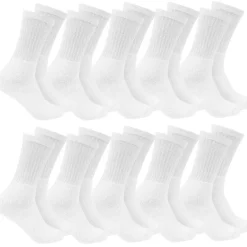 SPORTINATOR Calcetines de deporte 10 pares blanco