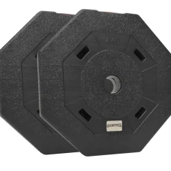 SPORTINATOR Discos de parachoques de 4 kg Discos de pesas para fitness Set de 2