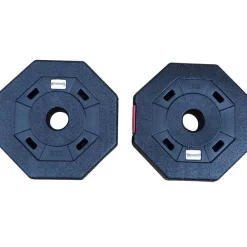 SPORTINATOR Discos de parachoques de 2 kg Discos de pesas para fitness Set de 2