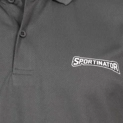 SPORTINATOR Essentials Hombre Polo de entrenamiento gris