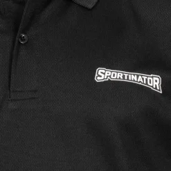 SPORTINATOR Essentials Hombre Polo de entrenamiento negro