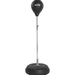 SPORTINATOR Punchingball Soporte de boxeo entrenador de boxeo de pie con pera de boxeo y guantes de boxeo negro