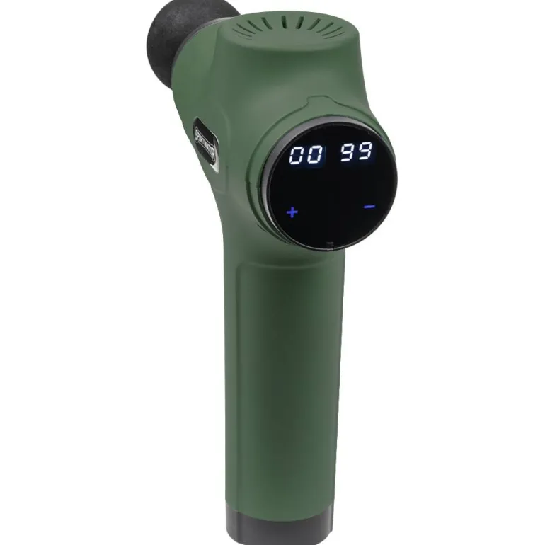 SPORTINATOR "Subir nivel" Pistola de masaje incluidos accesorios verde
