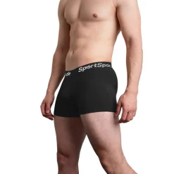 Sportspar.de Hombre "Double Sparbuchse" Calzoncillos bóxer Pack de 2 blanco y negro