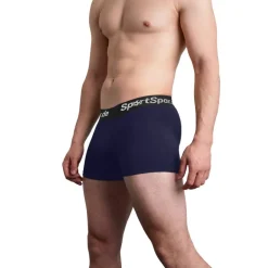 Sportspar.de Hombre "Double Sparbuchse" Calzoncillos bóxer Pack de 2 azul