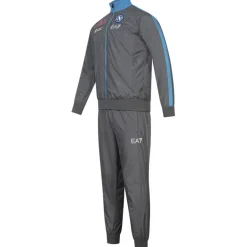 SSC Neapel EA7 Emporio Armani Hombre Chándal de presentación gris EASSCN23R15-MAGNETO