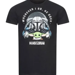 STAR WARS Mandalorian Companion Hombre Camiseta SWMTS066BLK
