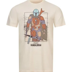 STAR WARS Mandalorian Flea Market Hombre Camiseta SWMTS048NAT