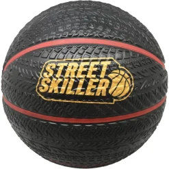 STREETSKILLER "Ultimate Grip" Balón de baloncesto negro/rojo