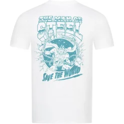 SUPERMAN DC COMICS Save the world Hombre Camiseta CDMTS035WHT