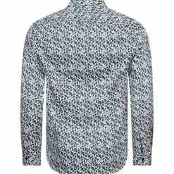 TED BAKER Capua Small Floral Hombre Camisa de manga larga 272163-BLANCO