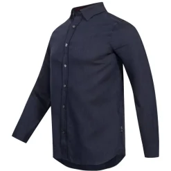 TED BAKER Crotone Herring Hombre Camisa de manga larga 272031-MARINA