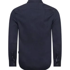 TED BAKER Crotone Herring Hombre Camisa de manga larga 272031-MARINA