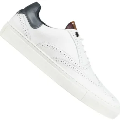 TED BAKER Dennton Cupsole Hombre Zapatos de piel 243218-BLANCO