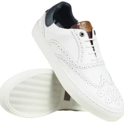 TED BAKER Dennton Cupsole Hombre Zapatos de piel 243218-BLANCO