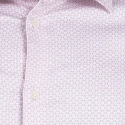 TED BAKER Faenza Geo Hombre Camisa de manga larga 272167-ROSA