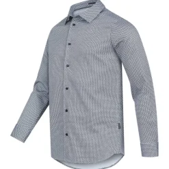 TED BAKER Faenza Geo Hombre Camisa de manga larga 272167-MARINA