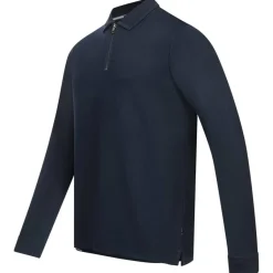 TED BAKER Karpol Soft Touch Hombre Sudadera cuello vuelto 269623-AZUL MARINO
