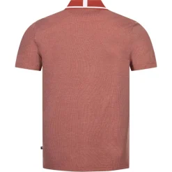 TED BAKER Mini Jacquard Stitch Hombre Polo 261464-DK-ROJO