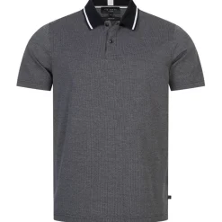 TED BAKER Mini Jacquard Stitch Hombre Polo 261464-DK-AZUL