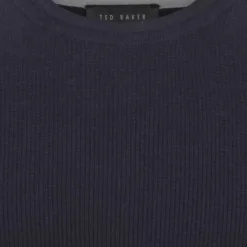 TED BAKER Staylay Crew Cuello Hombre Sudadera 246976-NAVY