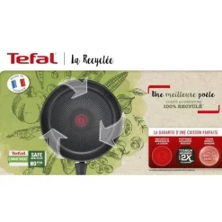 Tefal Sartén, aluminio reciclado, revestimiento antiadherente 22 cm G2870302