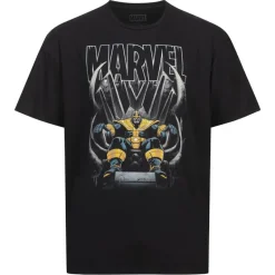 Thanos Stance Marvel Throne Hombre Camiseta FCMTS072BLK