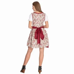Traje tradicional tirolés Mujer Oktoberfest MIESEPETER® rojo vino