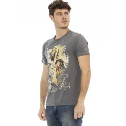 TRUSSARDI Action Hombre cuello redondo Conqueror Camiseta Gris 2AT08F002