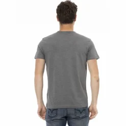 TRUSSARDI Action Hombre cuello redondo Conqueror Camiseta Gris 2AT08F002