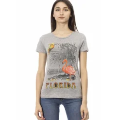 TRUSSARDI Action Mujer Camiseta Gris 2BT10012