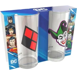 Vasos para beber de DC Comics 2 Conjunto Wonder Harley Quinn y Joker 0.27 L 24862
