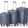 VERTICAL STUDIO Maleta de tela "Tromso" 20" 24" 28" Set de 3 gris