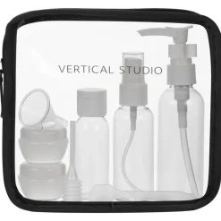 VERTICAL STUDIO "Terråk" Neceser con frascos de viaje negro