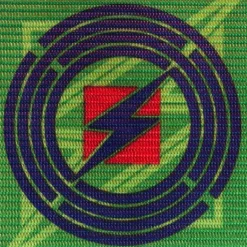 Zeus Brazalete de capitán reversible Verde Naranja