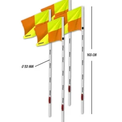 Zeus Corner Snodato Banderines de esquina Conjunto 4 piezas