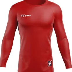 Zeus Fisiko Camiseta interior Camiseta funcional de manga larga rojo